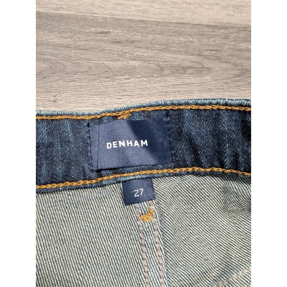 NWT Denham Miku Women's Medium Wash Faded Wide Fit Leg Jeans Size 27x30 - Picture 4 of 10